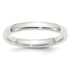 White Sterling Silver Band Rin
