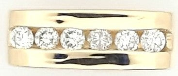 14K Yellow Gold Prong-Set Men&