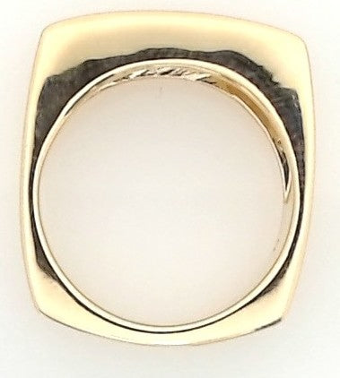 14K Yellow Gold Prong-Set Men&