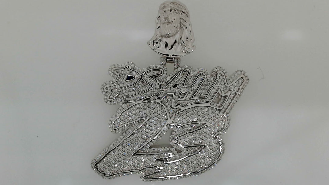 Diamond Pendants Style=Free Form Metal=14 Karat Color=White Finish=Polished

8ct 53g 14k