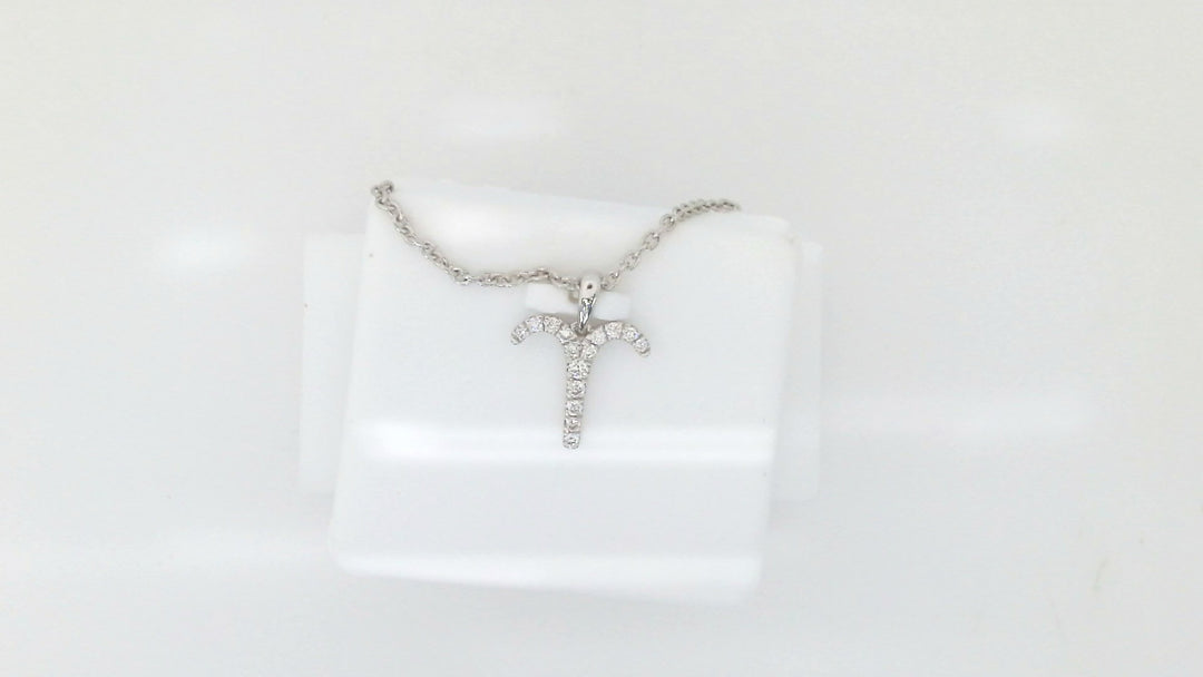 White Sterling Silver Pendant Length 18 With = 0.16Twt Round F Vs2 Diamonds Style: Cable Link
Metal: Sterling Silver
Color: White
Finish: Polished