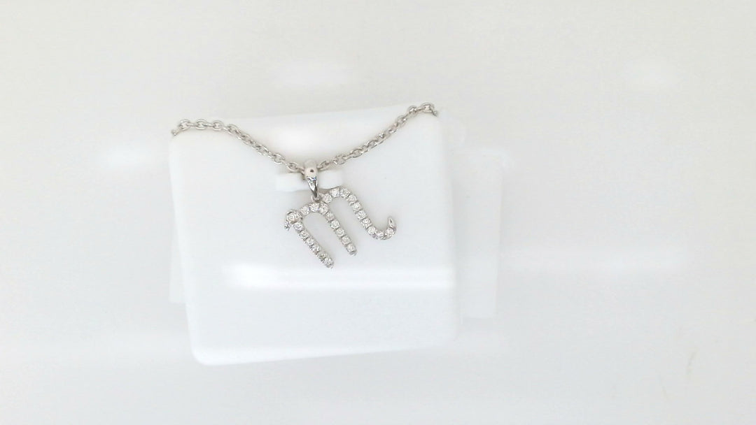 White Sterling Silver Pendant With = 0.16Twt Round F Vs2 Diamonds Style: Cable Link
Metal: Sterling Silver
Color: White
Finish: Polished