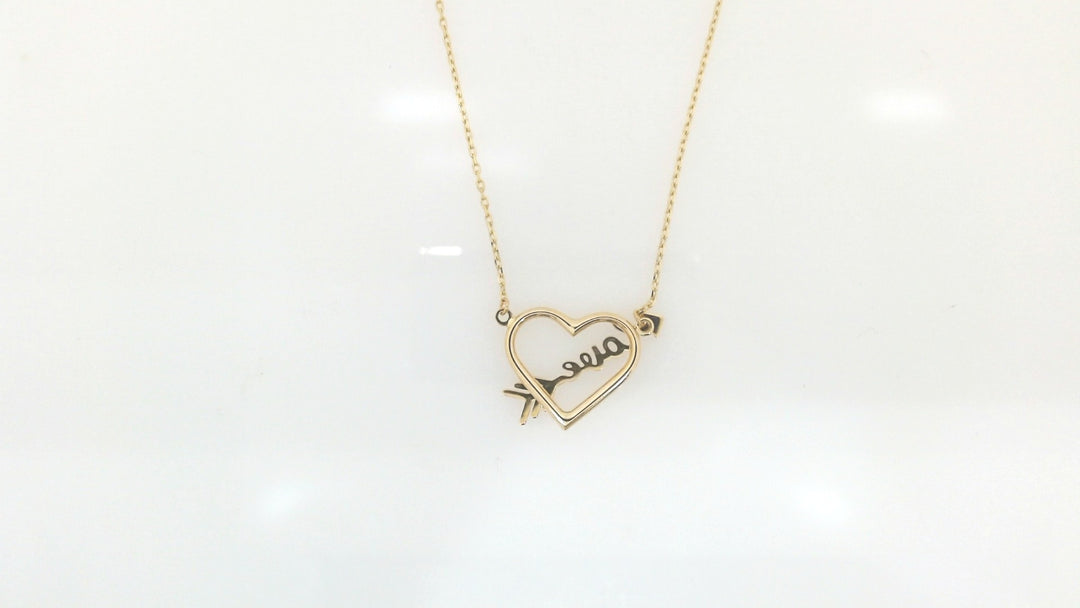 Yellow 14 Karat Heart Charm Length 18 Weight 2.18 Metal: 14 Karat
Color: Yellow
Finish: Diamond Cut