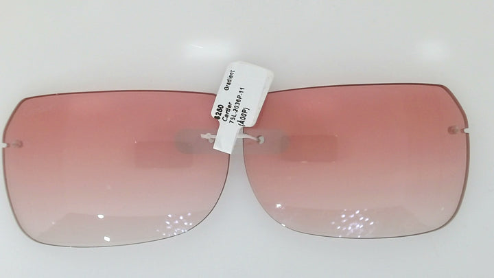Cartier Diamond-Cut Pink-to-Clear Gradient Sunglasses Lenses