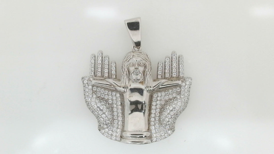 White Sterling Silver Charm