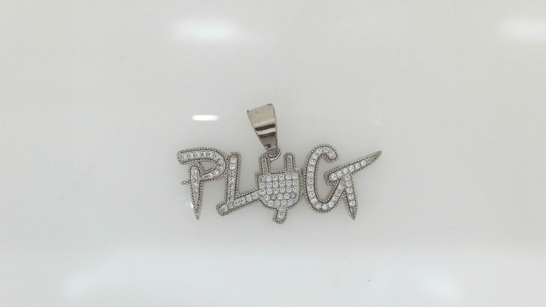 White Sterling Silver Charm
