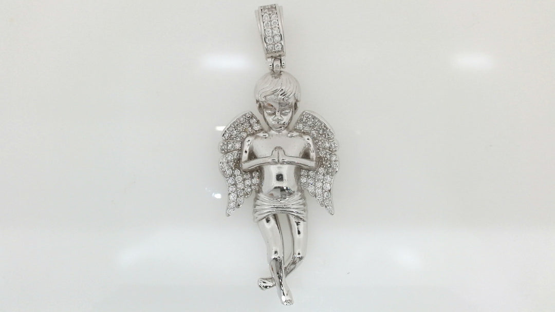 White Sterling Silver Charm