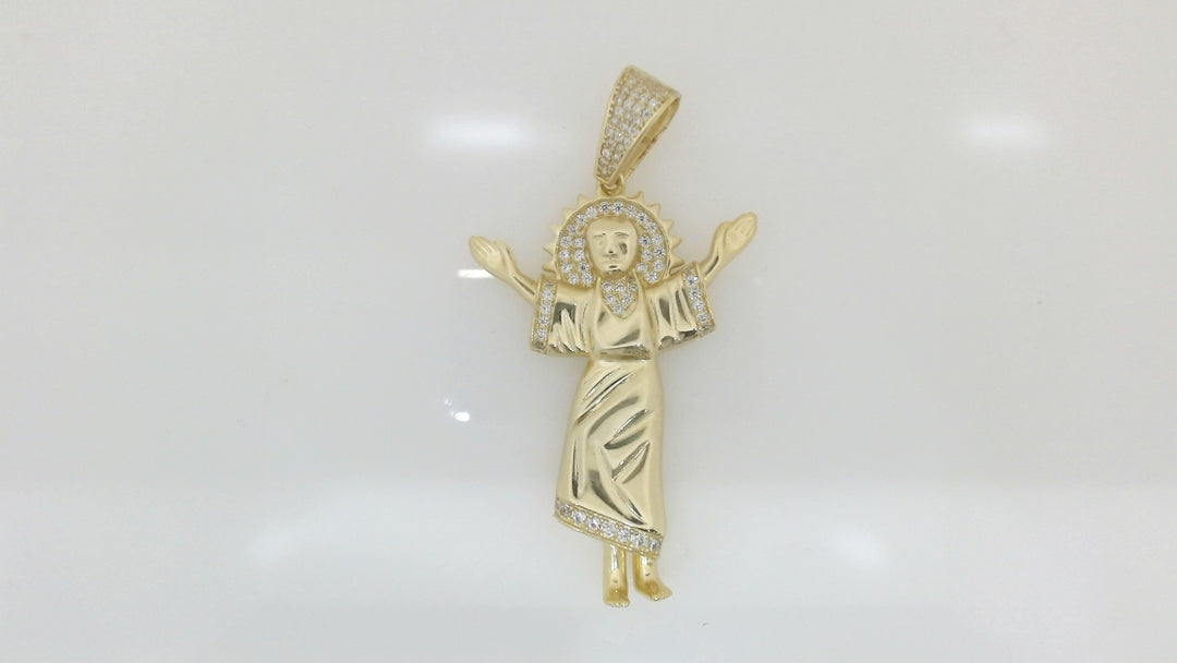 Yellow Sterling Silver Charm