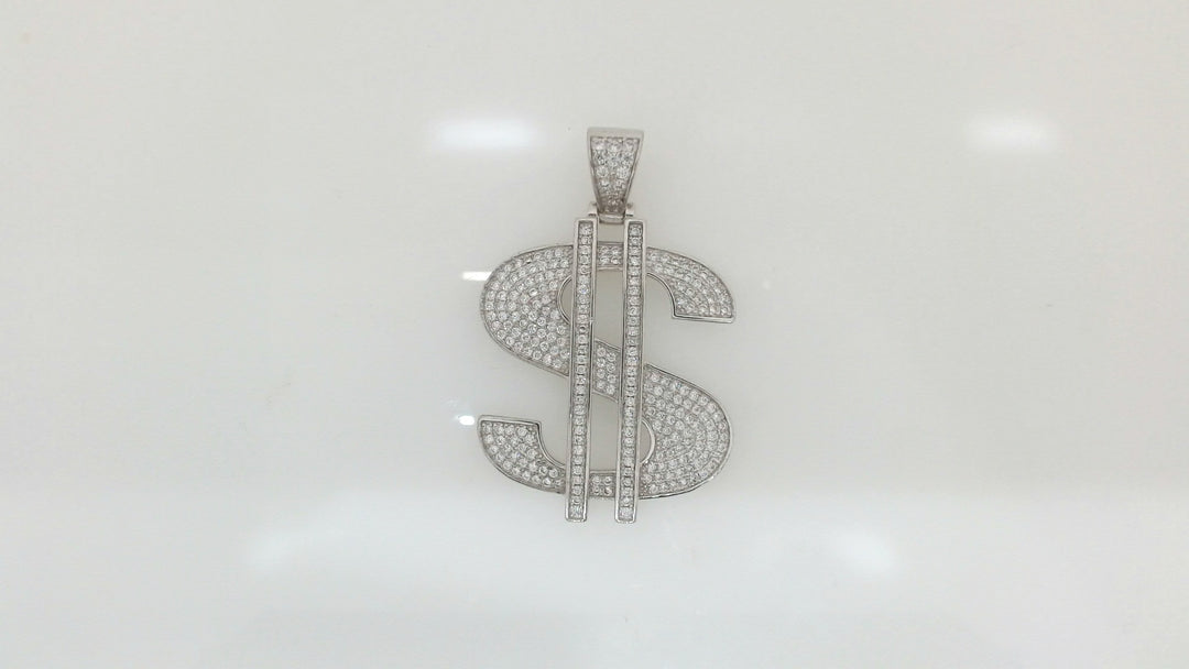 White Sterling Silver Charm