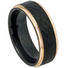 Gent's Black Wedding Band Size