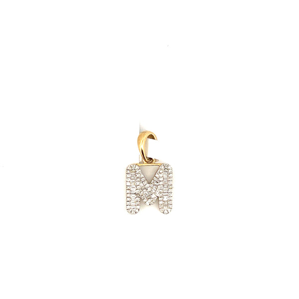 Yellow 10 Karat Initial Pendan