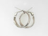 Lady's White 14 Karat Small Ho