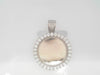 White Moissanite Pendants With