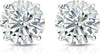 White Sterling Silver 2ct Stud