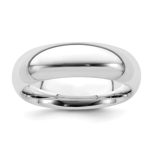 White Sterling Silver Band Rin