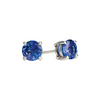 14K White Gold Tanzanite Stud Earrings