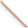 10k rose gold box chain 16 inch