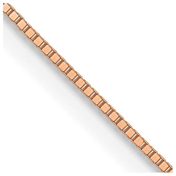 10k rose gold box chain 16 inch