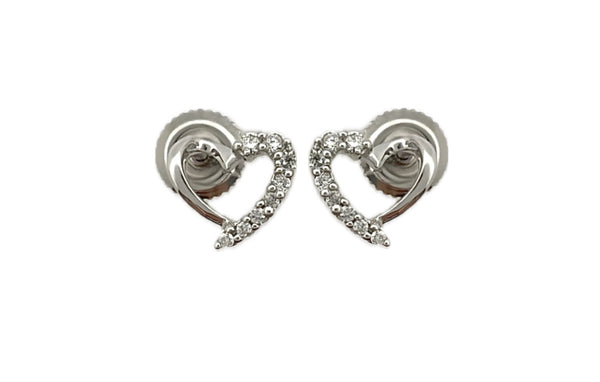 White 14 Karat Stud Earrings W