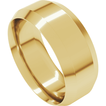 Precious Metal (No Stones) Wedding Bands  -  Men'