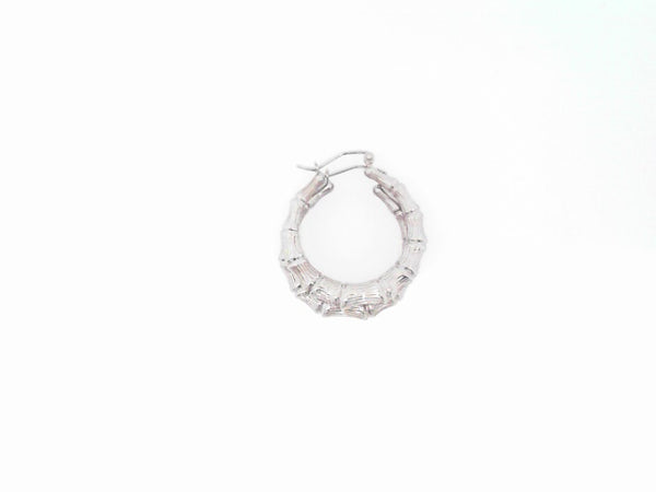 White Silver Small hoops