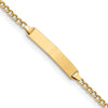 Yellow 14 Karat Id Bracelet Le