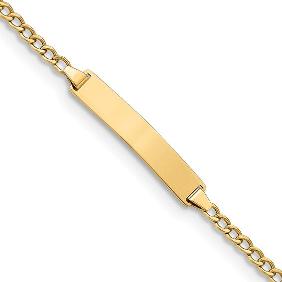 Yellow 14 Karat Id Bracelet Le