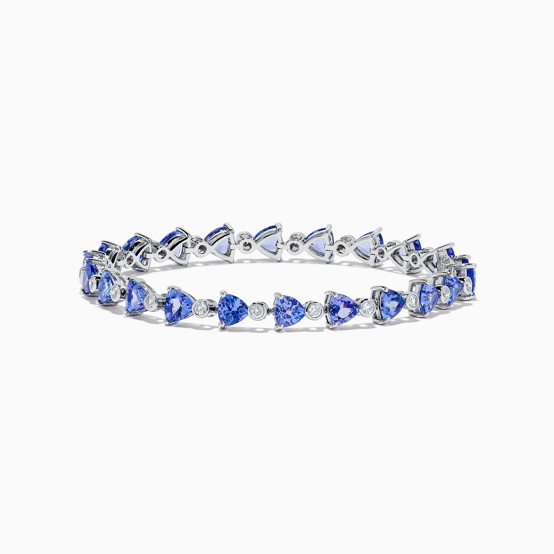 Effy 14K White Gold Tanzanite Tennis Bracelet, 6.40 ct, 7 inch