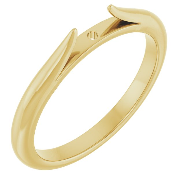 14K Yellow Gold Cathedral Peg Shank