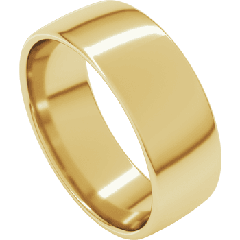 14K Yellow Gold Men’s Wedding Band, Size 10.5