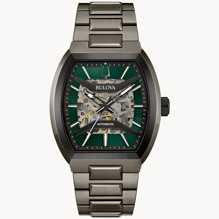 Bulova Maquina Automatic Watch, 40mm Green Dial