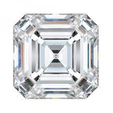 Lab Diamond Loose Stones With One = 2.01Ct Asscher F Vs1 Diamond