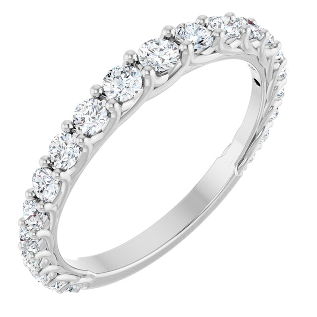 14K White Gold Prong-Set Women&