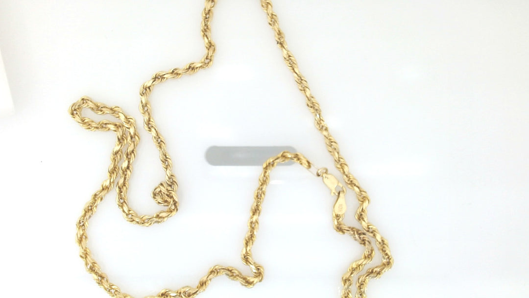 Yellow 10 Karat Chain Length 26 Weight 7.63 Mm 3.5