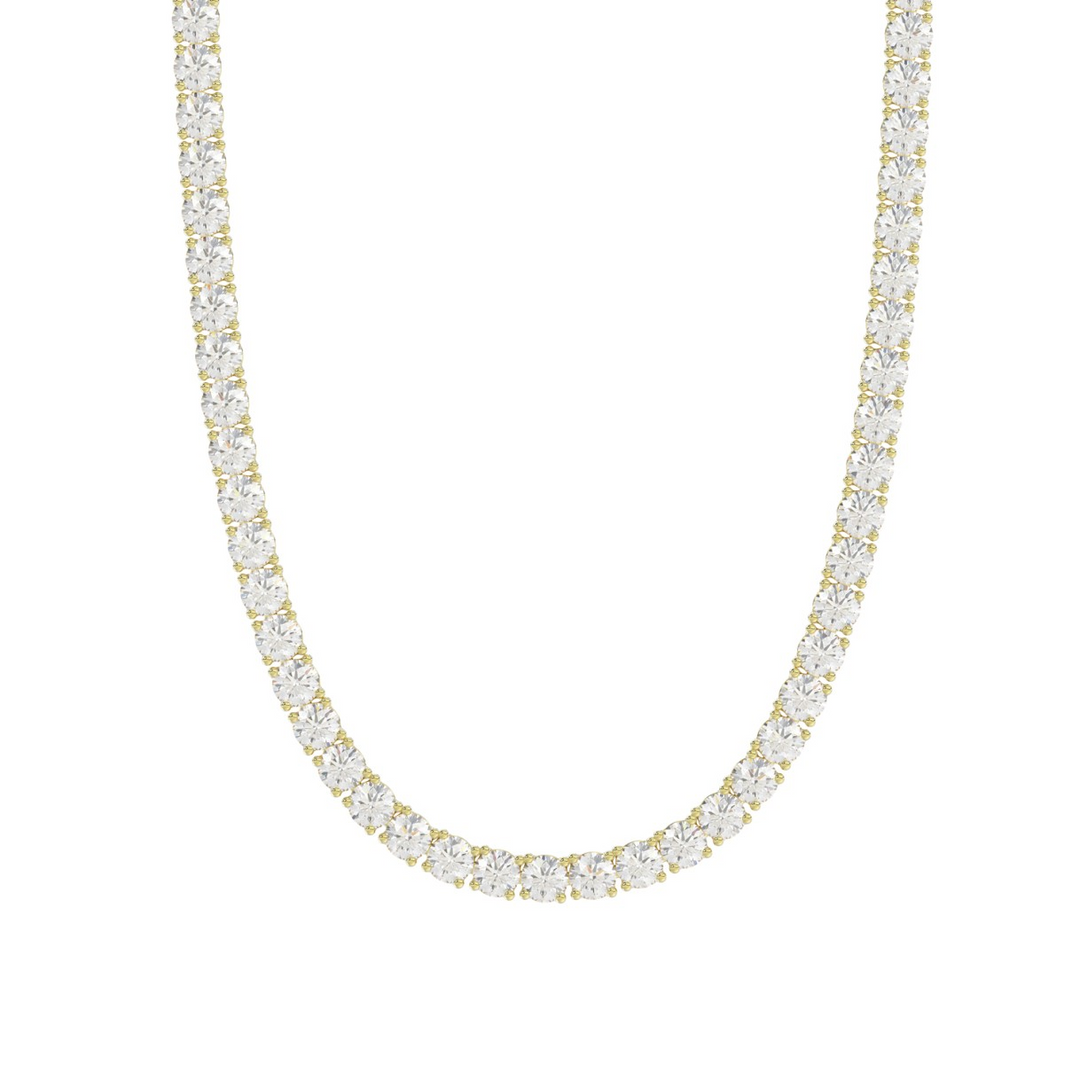 Yellow 14 Karat Chain Length 18 Mm 2.5 With 172 = 10.32Twt Round F/G Vs1 Diamonds