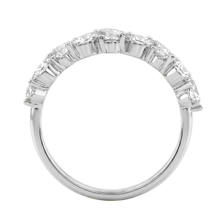 14K White Gold Lab-Grown Round Diamond Fashion Ring, 1.33 ct