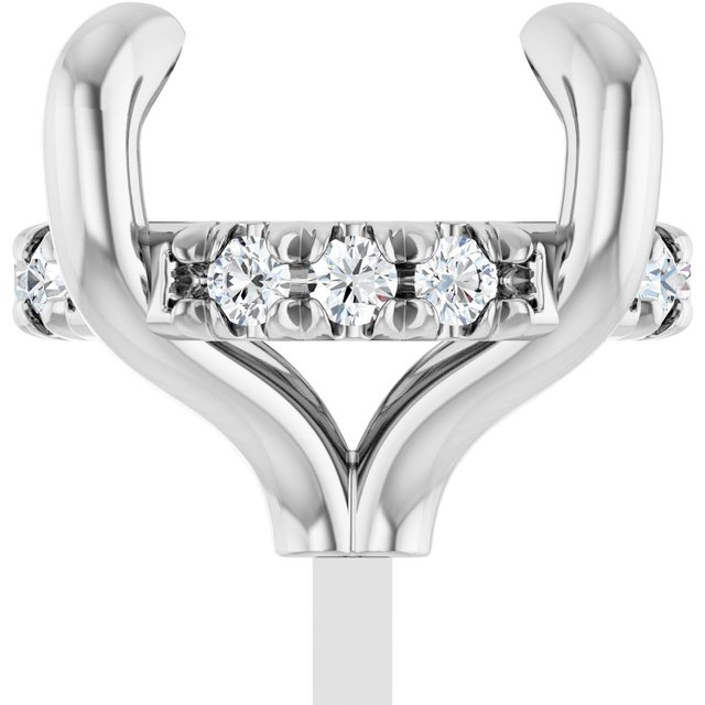 2002789;14KW;9mm ROUND;.08 CTW;P;LAB-GROWN DIAMOND SEMI-SET 4-CLAW PRONG HIDDEN HALO-STYLE LOW PEG SETTING