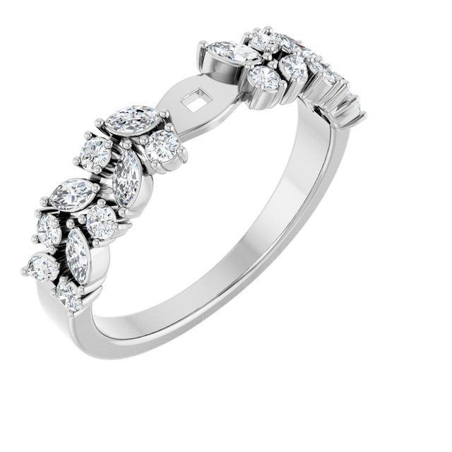 SH2012;14KW;4mm SPAN;1/2 CTW;P;LAB-GROWN DIAMOND ACCENTED PEG SHANK