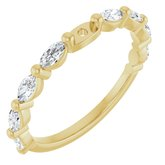 SH670;14KY;2.6mm SPAN;3.5x2mm MARQUISE;3/8 CTW;P;LAB-GROWN DIAMOND ACCENTED PEG SHANK