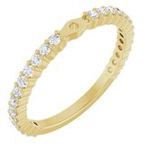 SH672;14KY;1.5mm ROUND;3.8mm SPAN;3/8 CTW;P;LAB-GROWN DIAMOND ACCENTED SHANK FOR PEG SETTING