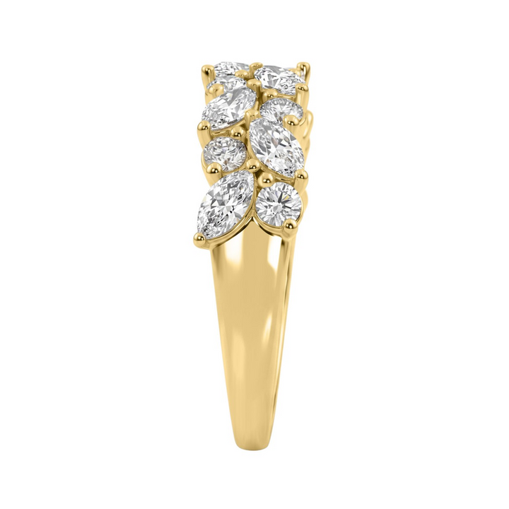 14K White Gold Lab-Grown Round Diamond Fashion Ring, 1.33 ct