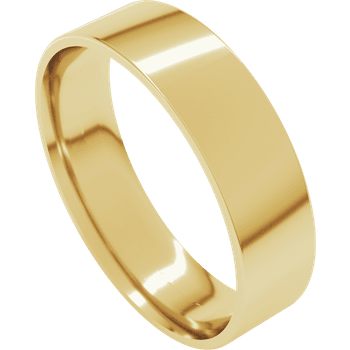 Precious Metal (No Stones) Wedding Bands  -  Men'