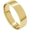 Precious Metal (No Stones) Wedding Bands  -  Men'