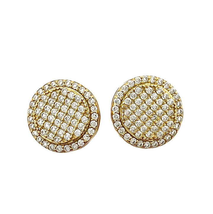 Yellow Stud Earrings 0.65tw Ro