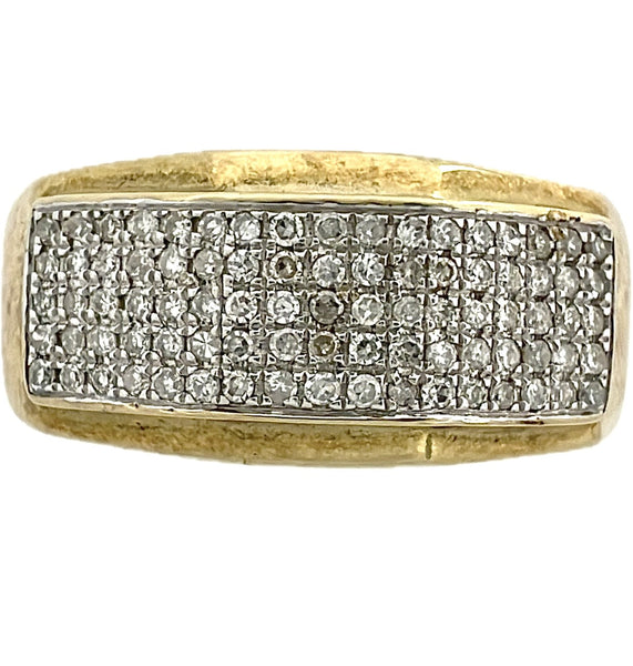 Yellow 10 Karat Pavé Men's Dia