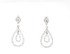 White 14 Karat Drop Earrings W