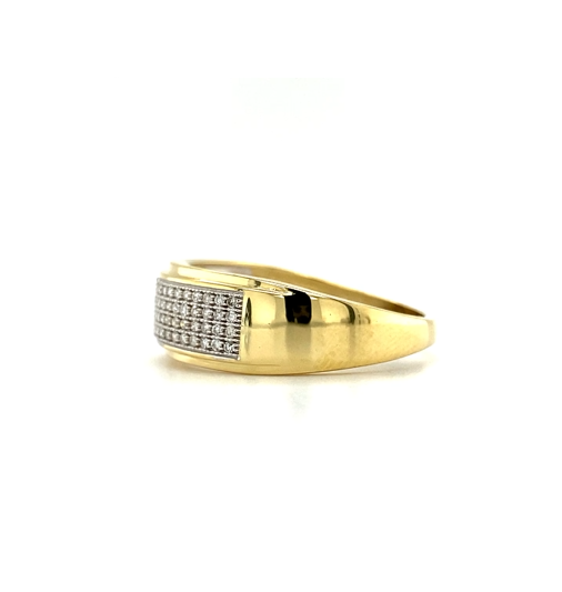 Yellow 10 Karat Pavé Men's Dia