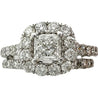 Lady's White 14 Karat Halo Wed