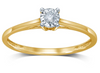 10k Yellow Gold Solitaire Engagement Ring 0.05ct