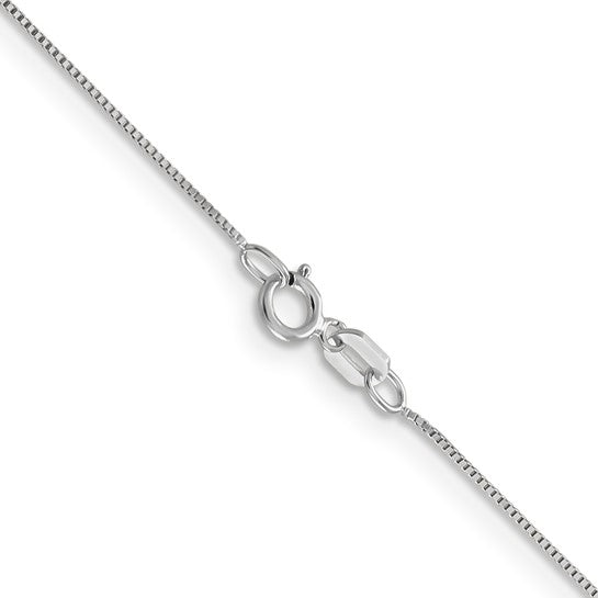 10k White Gold box chain 24 inch